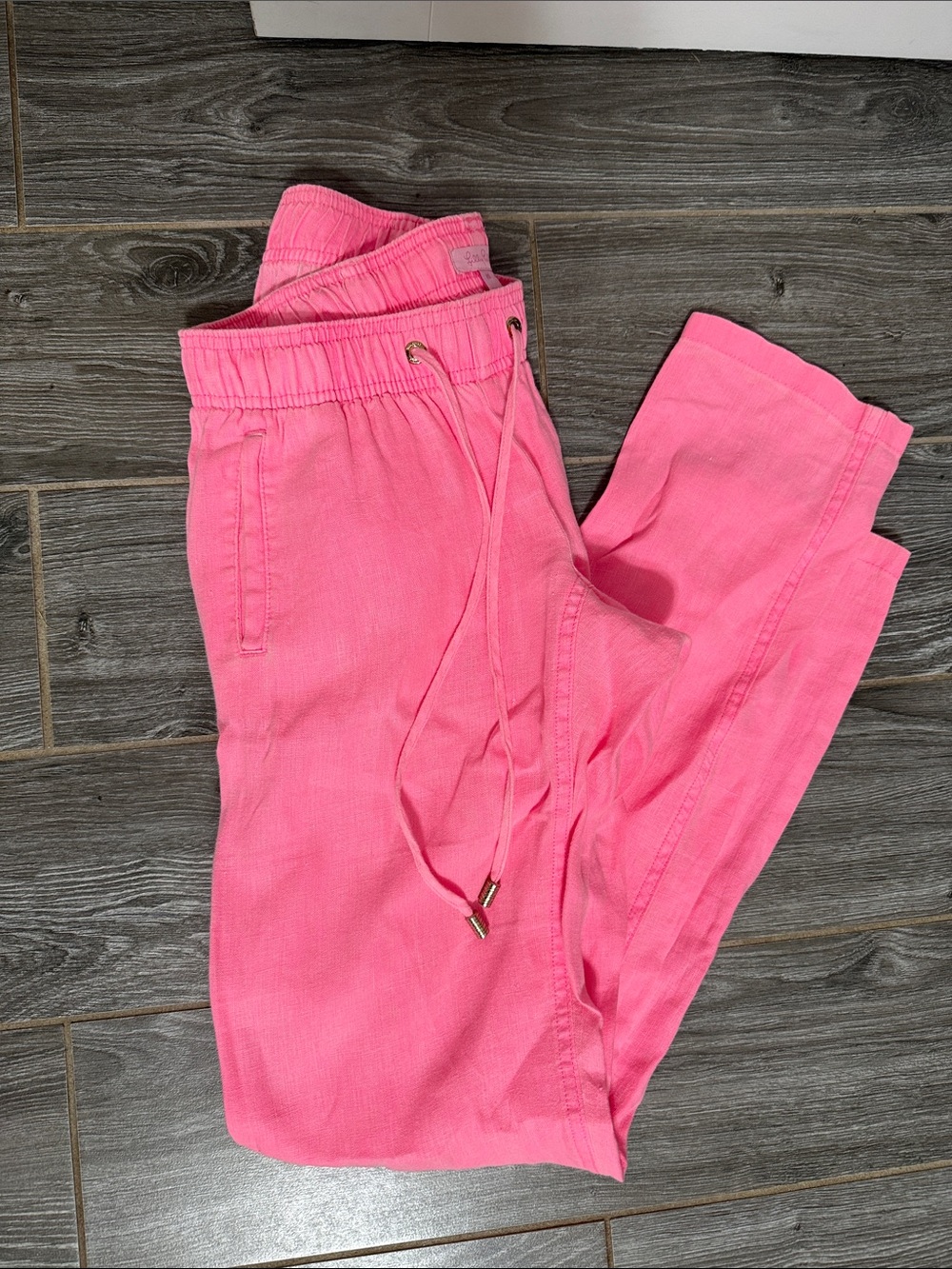 Lilly Pulitzer Bright Pink Drawstring Pants Size XS